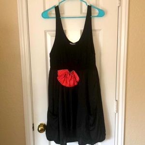 Black Disney Dress with Minnie Bow